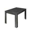 Moderner ausziehbarer Tisch 90x137-185cm schwarzes Holz Diogo Urbino Sales