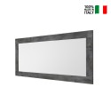 Moderner Wandspiegelrahmen 75x170cm Holz schwarz Moment Urbino Verkauf