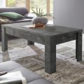 Moderner schwarzer Couchtisch für Wohnzimmer 65x122cm Morris Urbino Aktion