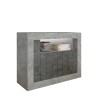 Sideboard wohnzimmer 110cm modern beton schwarz oxid 2 türen Minus CX Angebot