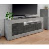 Moderner TV-Schrank Wohnzimmer, 3 Türen, Betonoptik Schwarz Jaor CX Sales