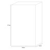 Design-Vitrine 2 Türen 110x191cm Wohnzimmer glänzend weiß schwarz Dern BX Rabatte