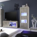 Moderne Wohnzimmer-Vitrine aus Holz 61x162cm Nina Pc Basic Aktion