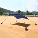 Tragbares Strandzelt  2,3 x 2,3 m winddicht, UV-Schutz Stoff Formentera Kosten