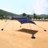 Tragbares Strandzelt  2,3 x 2,3 m winddicht, UV-Schutz Stoff Formentera Kosten
