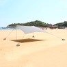 Tragbares Strandzelt  2,3 x 2,3 m winddicht, UV-Schutz Stoff Formentera Kauf