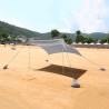 Tragbares Strandzelt  2,3 x 2,3 m winddicht, UV-Schutz Stoff Formentera 