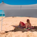 Tragbares Strandzelt  2,3 x 2,3 m winddicht, UV-Schutz Stoff Formentera Sales