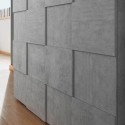 Moderne Küchenkommode Beton 2 Türen Schachbrett-Design Dama Lola Ct Sales