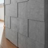 Moderne Küchenkommode Beton 2 Türen Schachbrett-Design Dama Lola Ct Sales