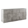 Sideboard Aufbewahrung 3 Türen Grau Beton Dama Ct S Angebot