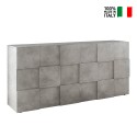 Sideboard Aufbewahrung 3 Türen Grau Beton Dama Ct S Verkauf