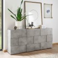 Sideboard Aufbewahrung 3 Türen Grau Beton Dama Ct S Aktion