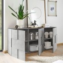 Sideboard Aufbewahrung 3 Türen Grau Beton Dama Ct S Katalog