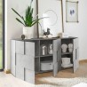 Sideboard Aufbewahrung 3 Türen Grau Beton Dama Ct S Katalog