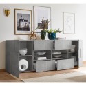 Anrichte Wohnzimmer Esszimmer 2 Türen 4 Schubladen Beton Dama Ct L Rabatte