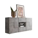 Sideboard Wohnzimmer 181cm 2 Türen 2 Schubladen Schachbrett Beton Dama Ct M Angebot