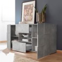 Sideboard Wohnzimmer 181cm 2 Türen 2 Schubladen Schachbrett Beton Dama Ct M Rabatte
