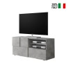 Moderner TV-Schrank 121x42cm in Betonoptik, grau, Petite Ct Dama Verkauf