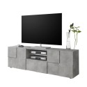 TV-Schrank 2 Türen und Schublade im Beton-Design Schach Tecum Ct Dama Angebot