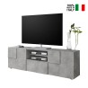 TV-Schrank 2 Türen und Schublade im Beton-Design Schach Tecum Ct Dama Verkauf