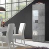 Moderne Wohnzimmer-Vitrine in Betonoptik mit 1 Glastür Bee Ct Dama Aktion