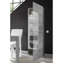 Moderne Wohnzimmer-Vitrine in Betonoptik mit 1 Glastür Bee Ct Dama Sales