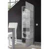 Moderne Wohnzimmer-Vitrine in Betonoptik mit 1 Glastür Bee Ct Dama Sales