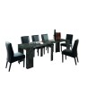 Schwarzer ausziehbarer Esstisch Wing, modern, 54-252 cm Sales