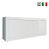 Moderne Sideboard Anrichte Wohnzimmer 4 Türen 207 cm Hochglanz Weiß Altea Wh Verkauf