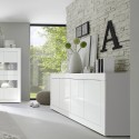 Moderne Sideboard Anrichte Wohnzimmer 4 Türen 207 cm Hochglanz Weiß Altea Wh Rabatte