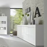 Moderne Sideboard Anrichte Wohnzimmer 4 Türen 207 cm Hochglanz Weiß Altea Wh Rabatte