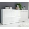 Moderne Sideboard Anrichte Wohnzimmer 4 Türen 207 cm Hochglanz Weiß Altea Wh Lagerbestand
