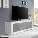 TV-Schrank 210 cm, 2 Türen, 2 Schubladen, Hochglanz Weiß, Betonoptik Visio BC Katalog