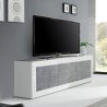 TV-Schrank 210 cm, 2 Türen, 2 Schubladen, Hochglanz Weiß, Betonoptik Visio BC Katalog