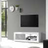 Moderner TV-Schrank in Weiß Hochglanz und Betongrau Diver BC Basic Katalog