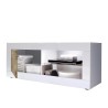 TV-Schrank Wohnzimmer Hochglanz Weiß Holz Diver BW Basic Sales
