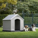 Curver K245541 Keter Hundehütte für mittelgroße bis große Hunde 99x99x95 Verkauf
