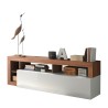 Moderner TV-Schrank aus Holz mit glänzend weißer Tür Dorian MR Angebot