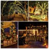 Lichterkette 200 LED Solarleuchten Weihnachtsgarten Balkonparty NestX