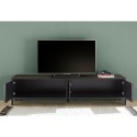 Moderner TV-Schrank mit 4 Türen, schwarz, Montgomery Steel Rabatte