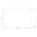 Moderner TV-Schrank mit 4 Türen, schwarz, Montgomery Steel Katalog