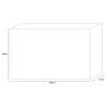 Moderner TV-Schrank mit 4 Türen, schwarz, Montgomery Steel Katalog