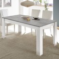 Esstisch 180x90cm modernes Design in Weiß Zement Cesar Basic Aktion