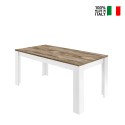 Moderner Esstisch Küche 180x90cm glänzend weißes Echo Basic Holz Verkauf