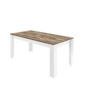 Moderner Esstisch Küche 180x90cm glänzend weißes Echo Basic Holz Angebot
