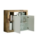 Moderne Anrichte Reva BP - Weiß Hochglanz 2-türig, Holz, Wohnzimmer Sales