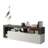 Moderner TV-Schrank 184cm schwarz weiß glänzend Dorian BX Angebot