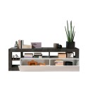 Moderner TV-Schrank 184cm schwarz weiß glänzend Dorian BX Sales
