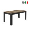 Esstisch Küche 180x90cm Schwarz Holz Industrial Bolero Basic Verkauf